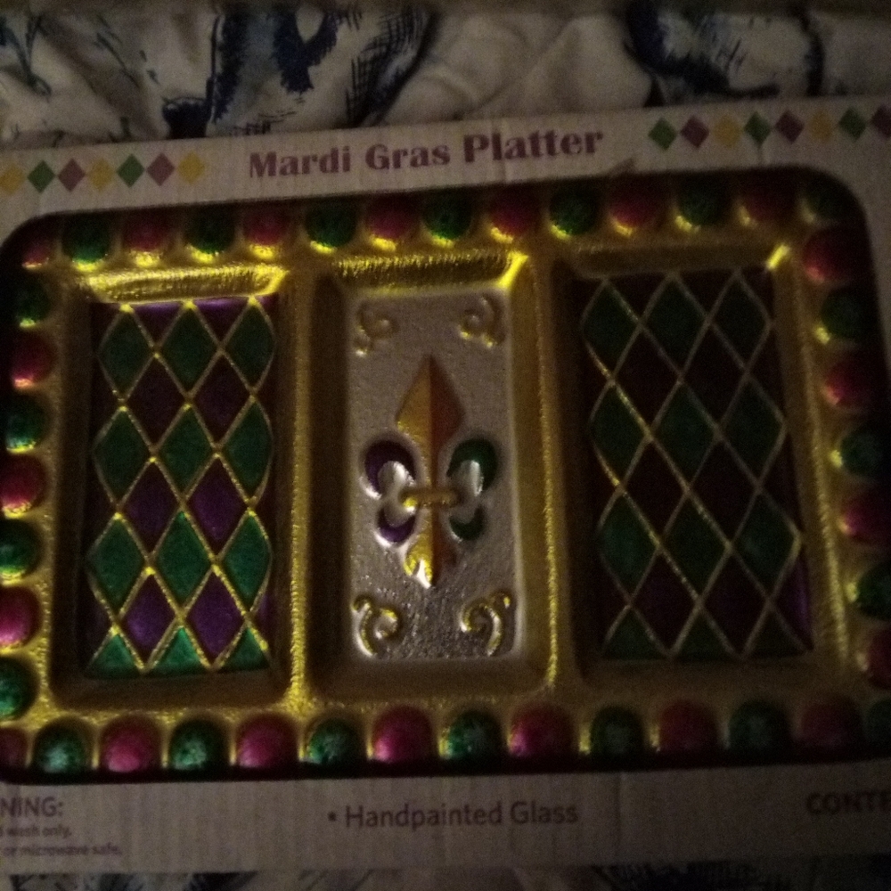 Mardi gras platter